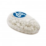 Promotional Computer Mouse Container - White Mints