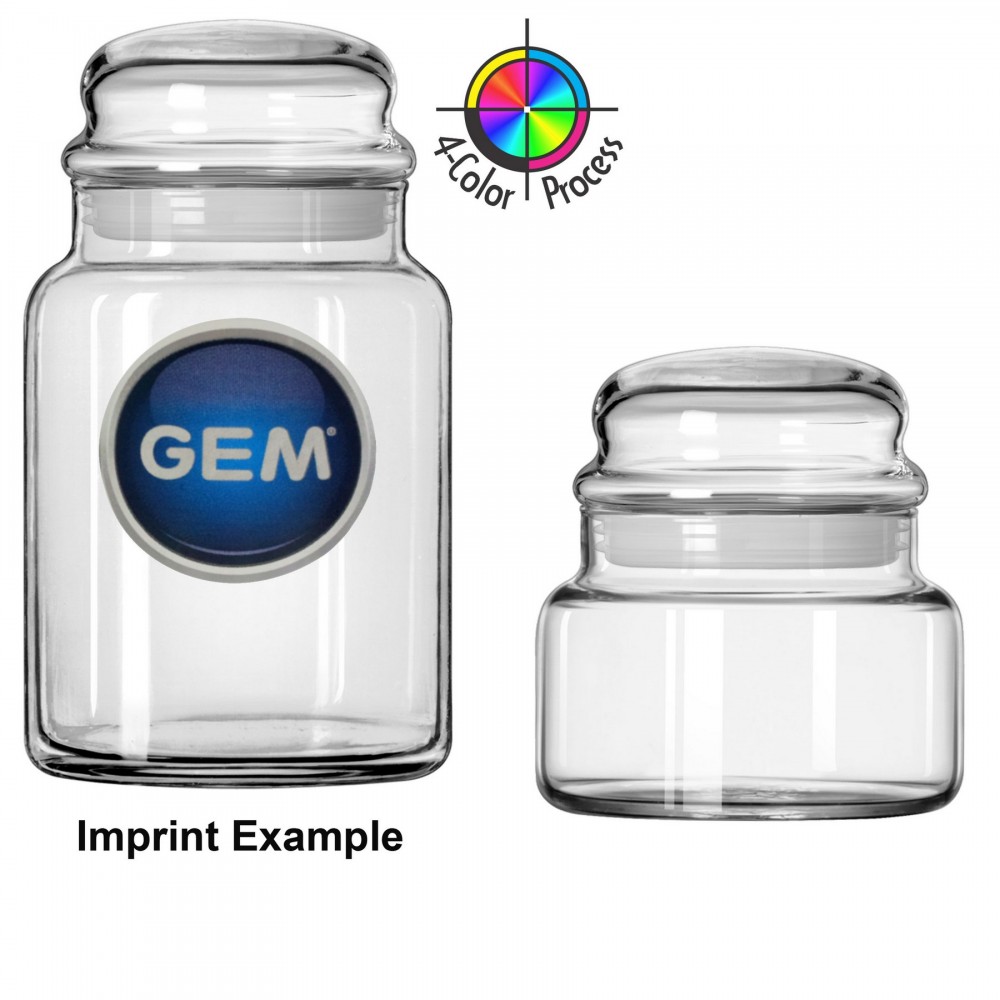 Logo Branded 15 Oz. #10 Bubble-Top Candy Jar (4 Color Process) Logo Branded 15 Oz. #10 Bubble-Top Candy Jar (4 Color Process)