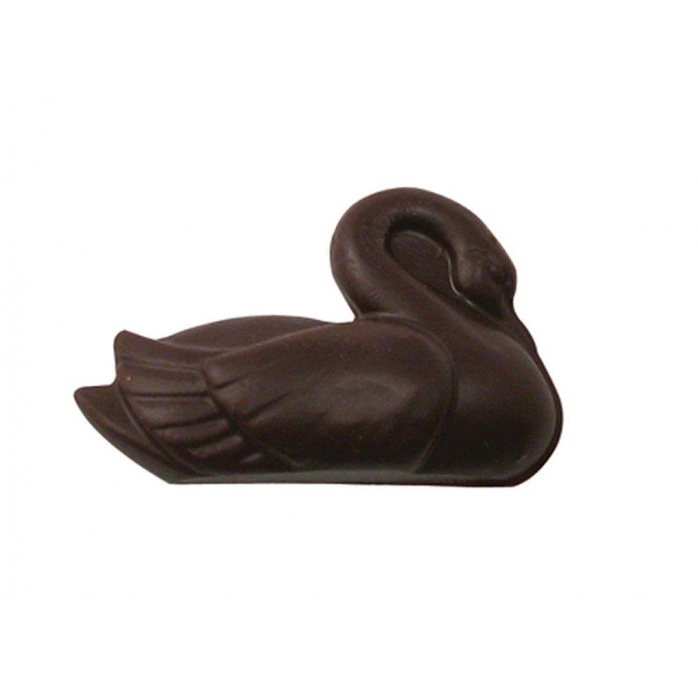 0.48 Oz. Small Chocolate Swan Custom Printed