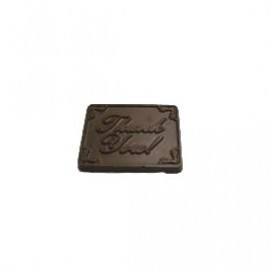 4.32 Oz. Chocolate Thank You Centerpiece Rectangle Logo Branded