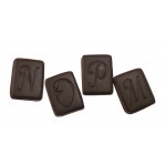 Initial Rectangle Letter V Stock Chocolate Shape Logo Branded