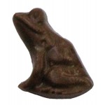 0.24 Oz. Chocolate Frog Side View Custom Printed