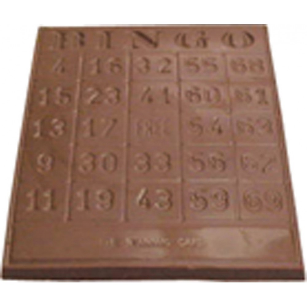 6.4 Oz. Chocolate Bingo Card Custom Printed