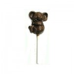 1.04 Oz. Chocolate Koala Bear - On A Stick Logo Branded