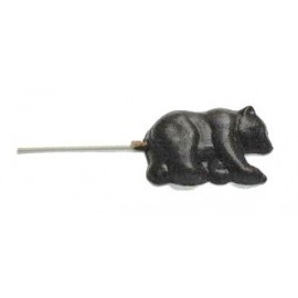 Logo Branded 1.52 Oz. Chocolate Black Bear On A Stick