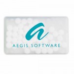Credit Card Shape Mint Card Logo Branded