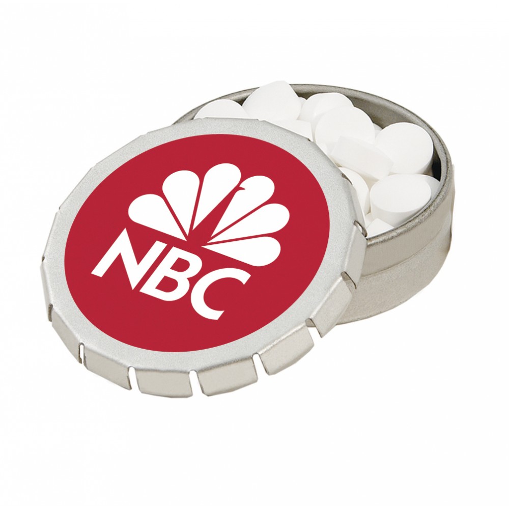 Round Mint Tin w/ Custom Label Custom Printed Round Mint Tin w/ Custom Label Custom Printed