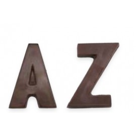 Large Alphabet D Stock Chocolate Shape Custom Printed
