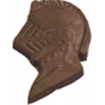 0.8 Oz. Chocolate Knight Helmet Custom Printed