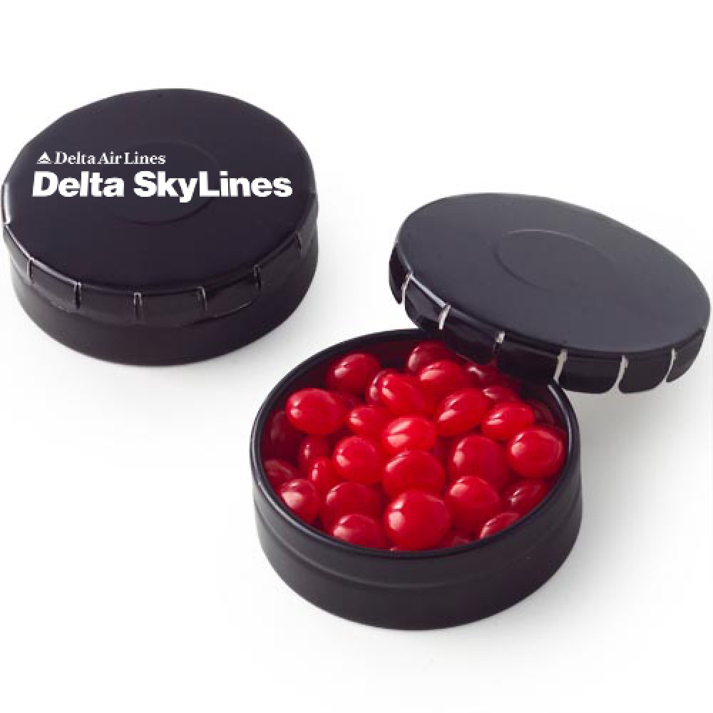 Mini Push Top Tin - Red Hots Logo Branded Mini Push Top Tin - Red Hots Logo Branded