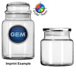 Custom Imprinted 22 Oz. #16 Flat-Top Candy Jar (4 Color Process)
