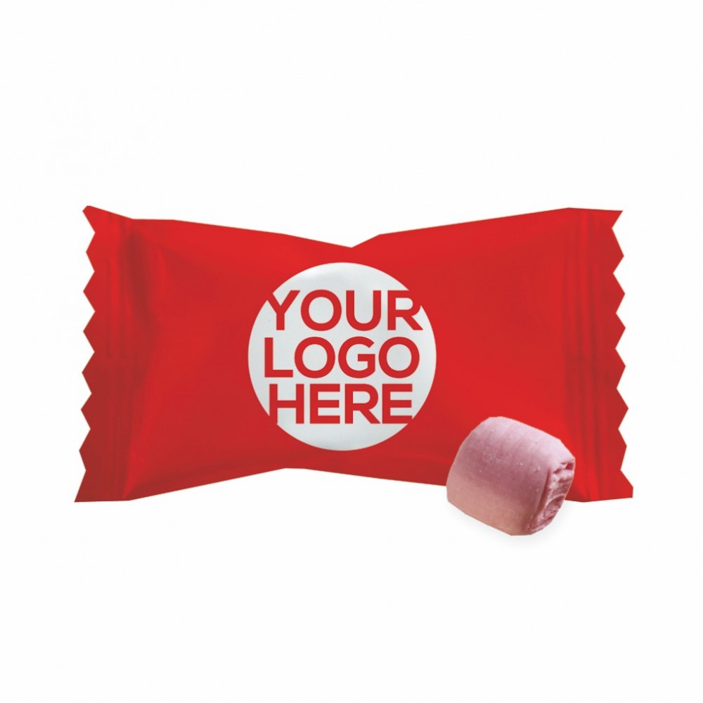 Custom Imprinted Buttermints Cool Creamy Mint - Pink - Custom Wrapper Custom Imprinted Buttermints Cool Creamy Mint - Pink - Custom Wrapper