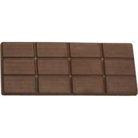 2.08 Oz. 12 Piece Chocolate Candy Breakaway Bar w/3"x4" Squares Custom Printed