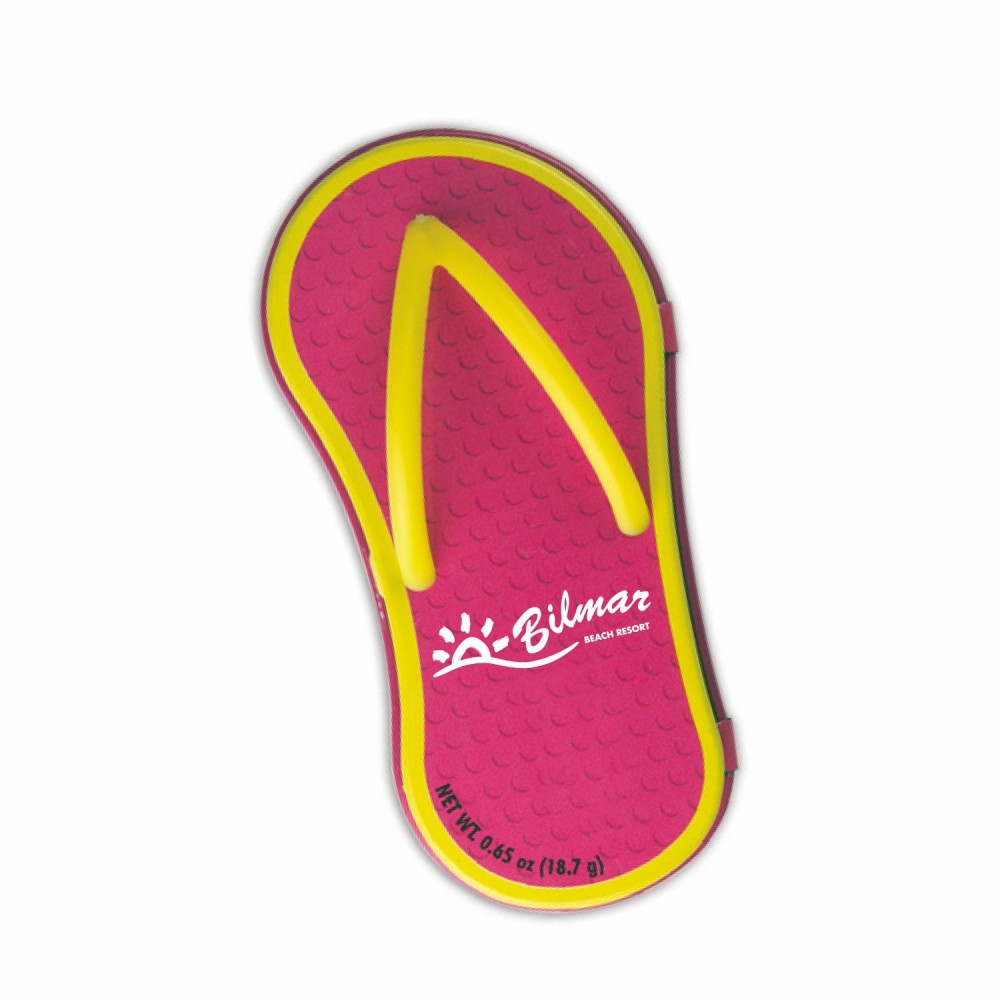Pink Flip Flop Mint Tin Custom Imprinted Pink Flip Flop Mint Tin Custom Imprinted
