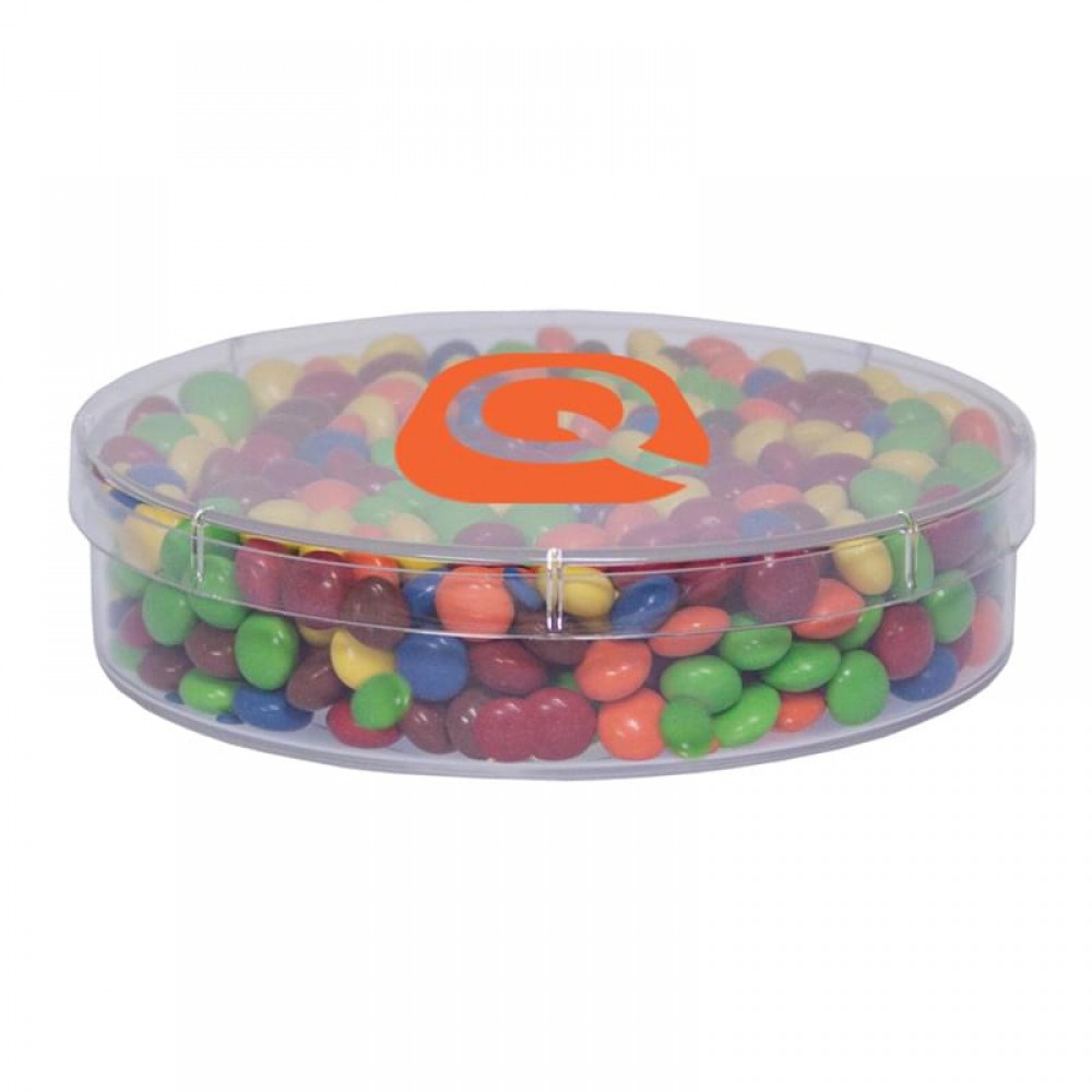 Large Round Show Piece - Colored Candy, Chocolate Littles Logo Branded