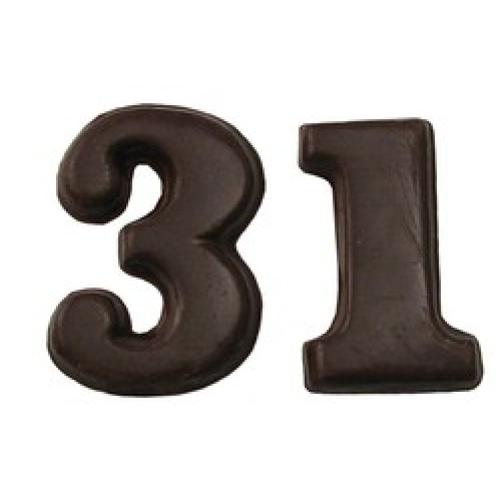 Promotional Medium Number 0 Stock Chocolate Shape