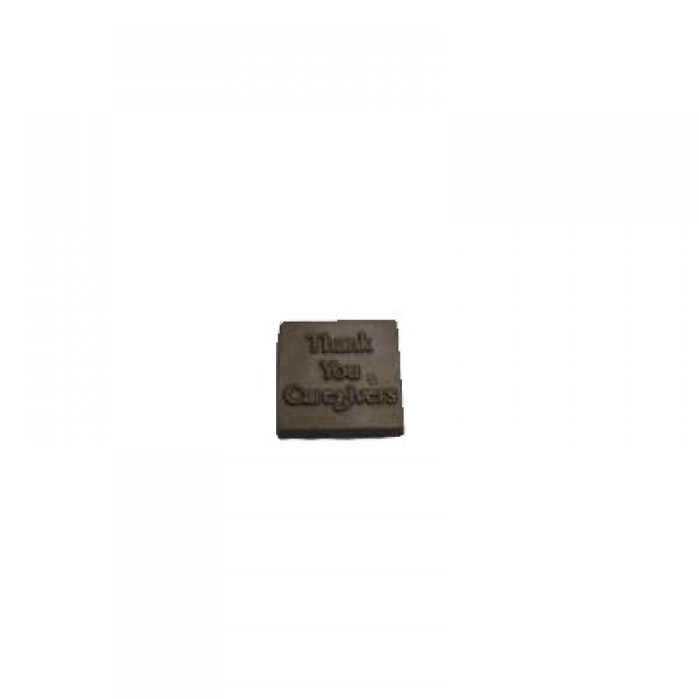 Promotional 0.64 Oz. Chocolate Thank You Caregivers Square