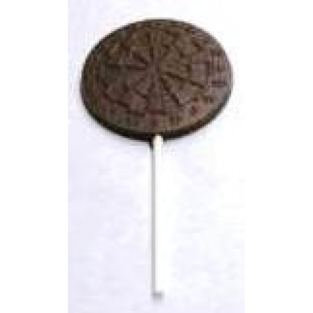 0.88 Oz. Chocolate Dartboard On A Stick Logo Branded
