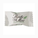 Custom Imprinted Pink Buttermints Cool Creamy Mint in a Thanks A Mint Wrapper