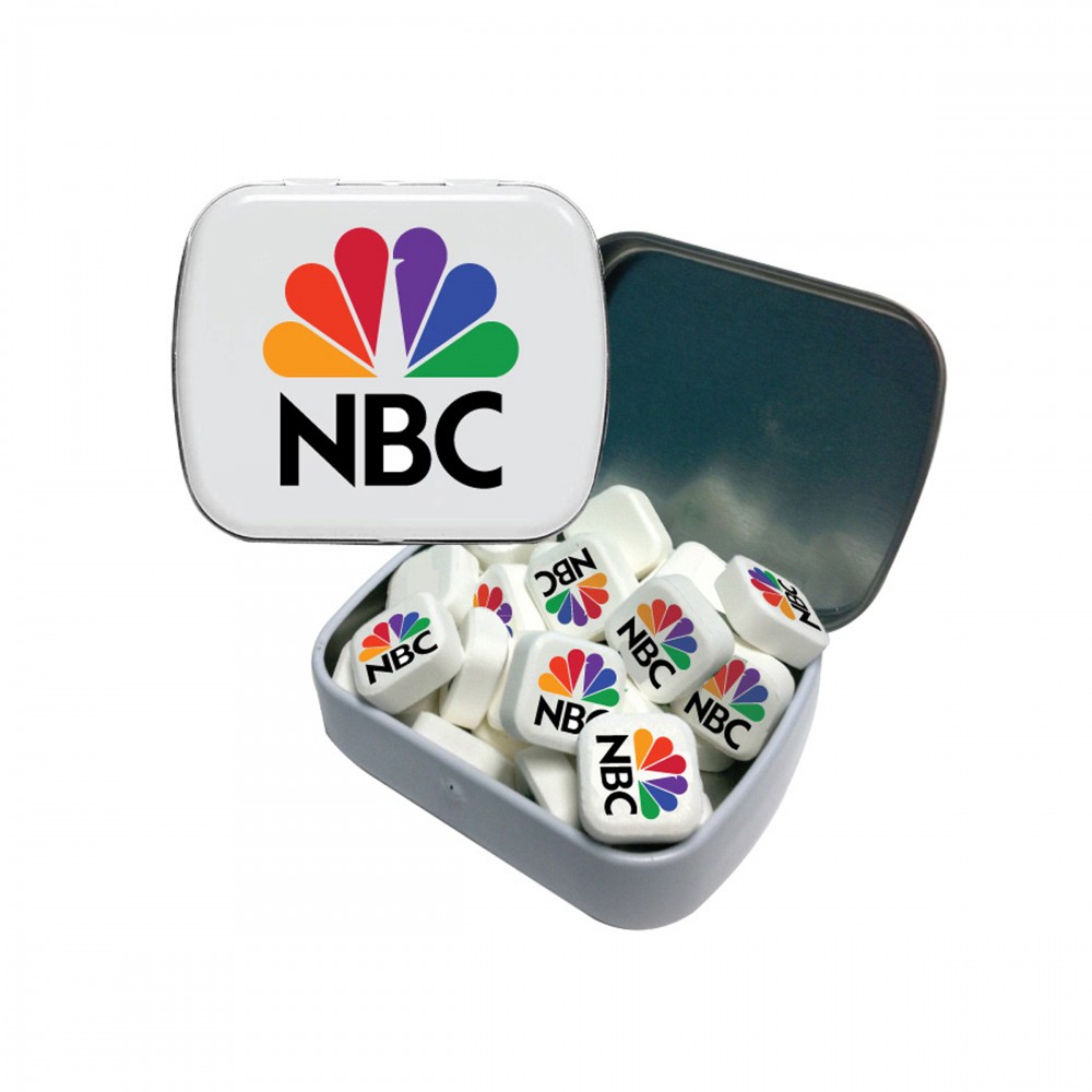 Custom Imprinted Small Tin with Printed Mints Custom Imprinted Small Tin with Printed Mints