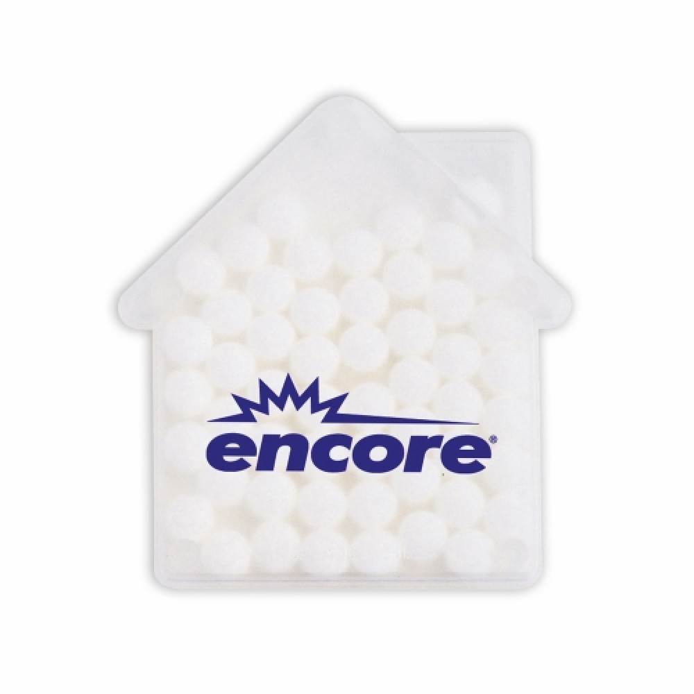 House Shape Mint Card Logo Branded House Shape Mint Card Logo Branded
