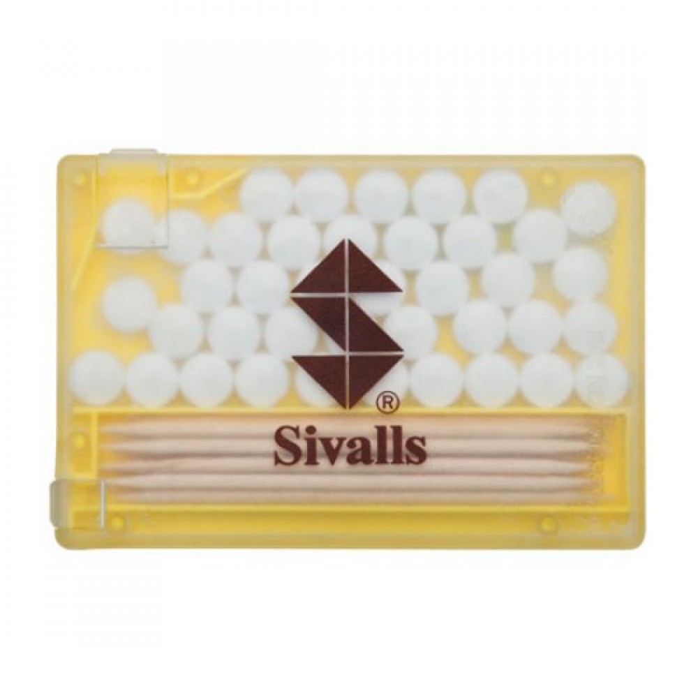 Custom Imprinted Rectangle Mints & Toothpicks - Solid Yellow Custom Imprinted Rectangle Mints & Toothpicks - Solid Yellow