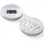 Logo Branded Snap Top Candy Case - White Mints