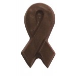 0.16 Oz. Small Chocolate Breast Cancer Ribbon Custom Printed