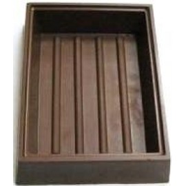 11.36 Oz. Chocolate Candy Box Base Medium W/Wide Stripes Custom Imprinted  11.36 Oz. Chocolate Candy Box Base Medium W/Wide Stripes Custom Imprinted