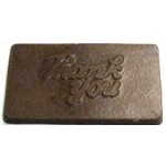 1.44 Oz. Thank You Chocolate Business Card Bar Small Custom Printed