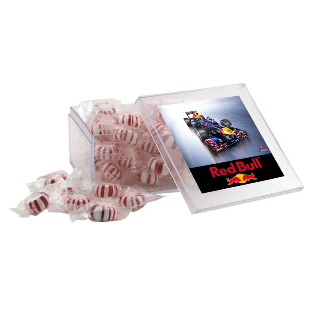 Custom Imprinted Acrylic Box w/Starlight Peppermints Custom Imprinted Acrylic Box w/Starlight Peppermints