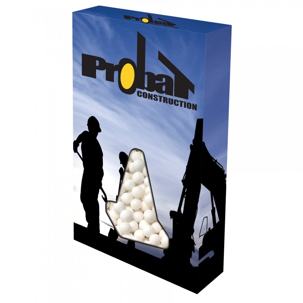 Custom Window Box Cone w/ Signature Peppermints Custom Printed Custom Window Box Cone w/ Signature Peppermints Custom Printed