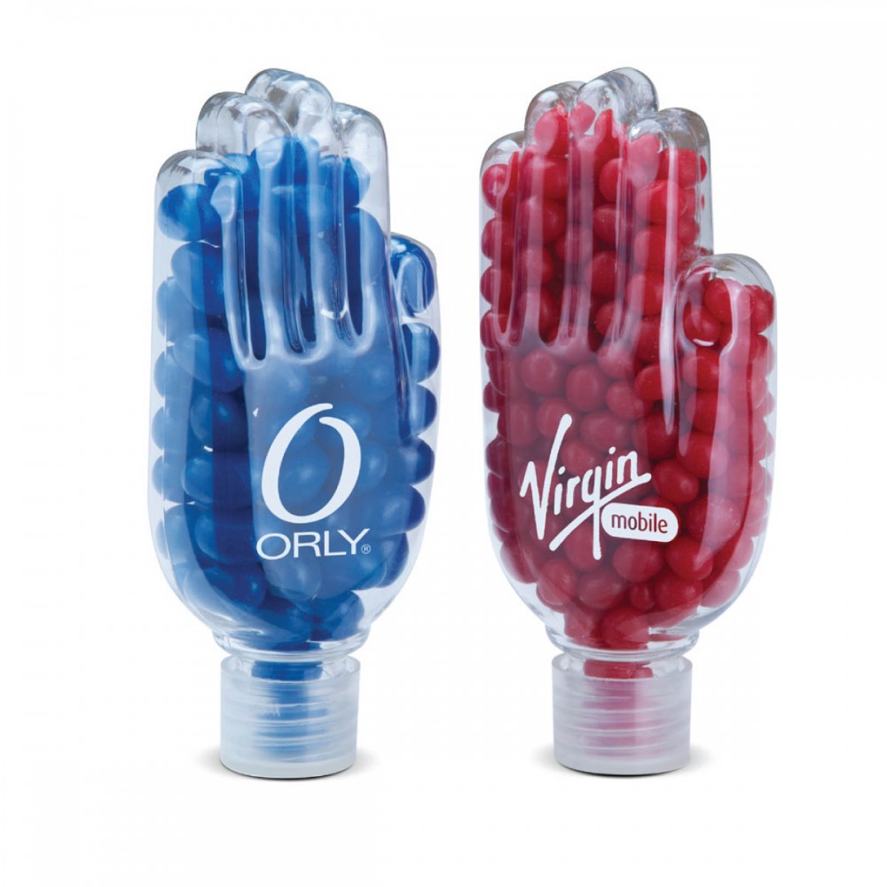 Hand Shaped Candy Container Custom Printed Hand Shaped Candy Container Custom Printed