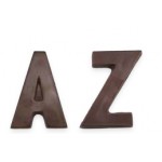 Custom Imprinted Large Alphabet W Stock Chocolate Shape
