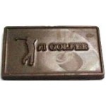 Promotional 1.44 Oz. #1 Golfer Chocolate Business Card