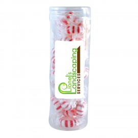 Striped Peppermints in Lg Fun Tube Custom Printed