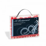 Custom Imprinted Briefcase with Business Card Slot - Red Hots