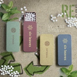 Promotional Wheat Straw Box With Mints