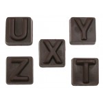 Logo Branded Alphabet Blocks Letter D Stock Chocolate Shape