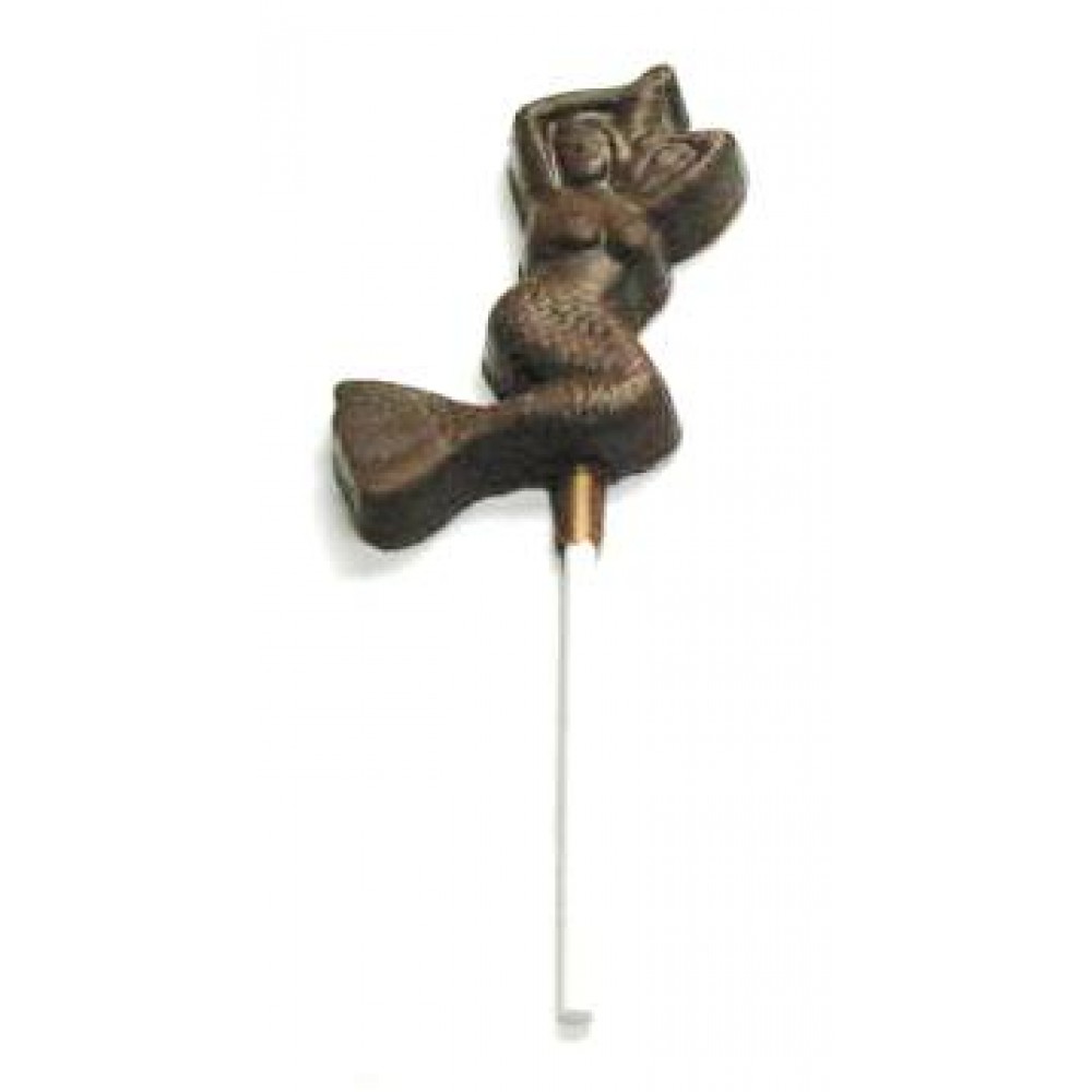 Logo Branded 0.8 Oz. Chocolate Mermaid On A Stick Logo Branded 0.8 Oz. Chocolate Mermaid On A Stick