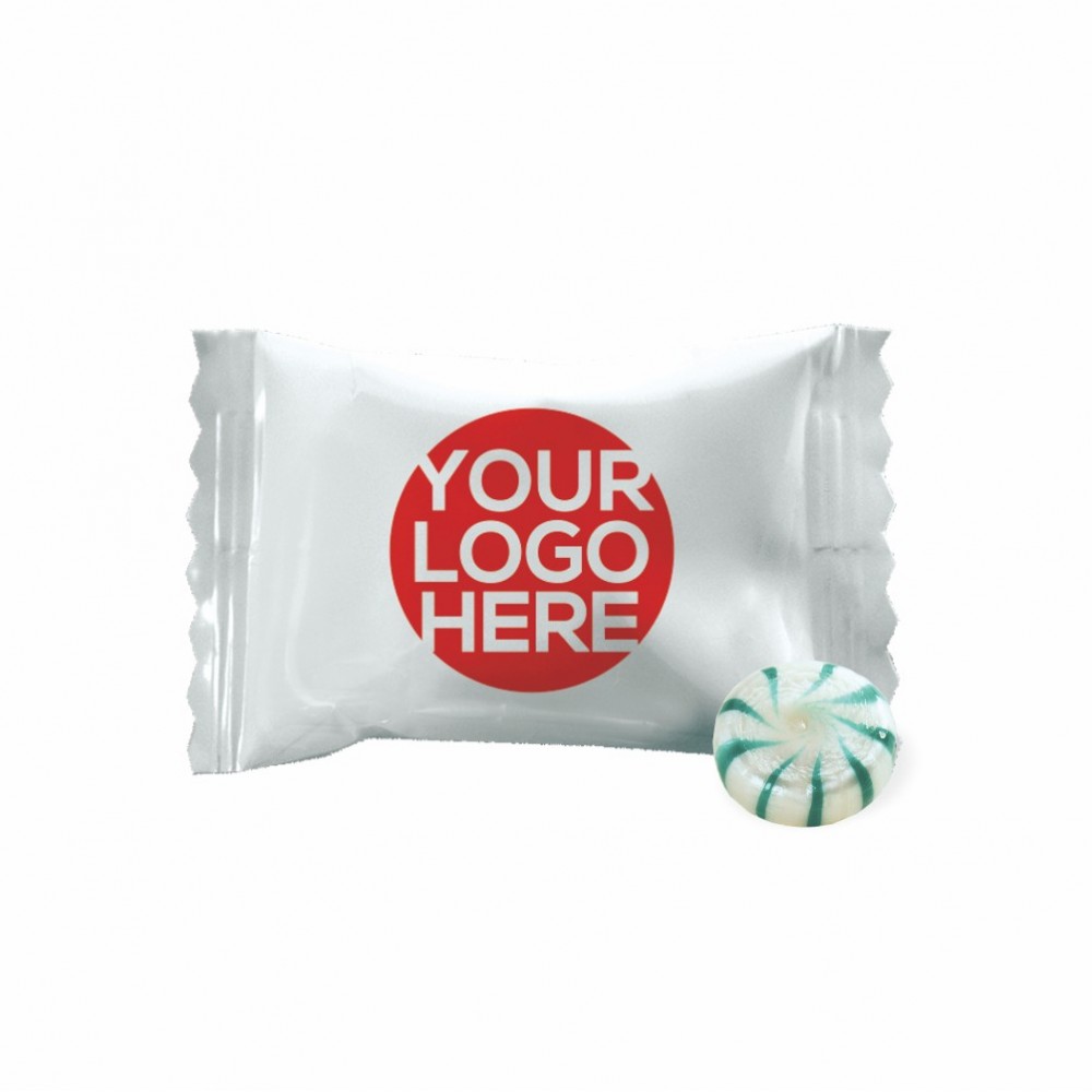 Custom Imprinted Green Spearmint Starlites - Custom Wrapper Custom Imprinted Green Spearmint Starlites - Custom Wrapper