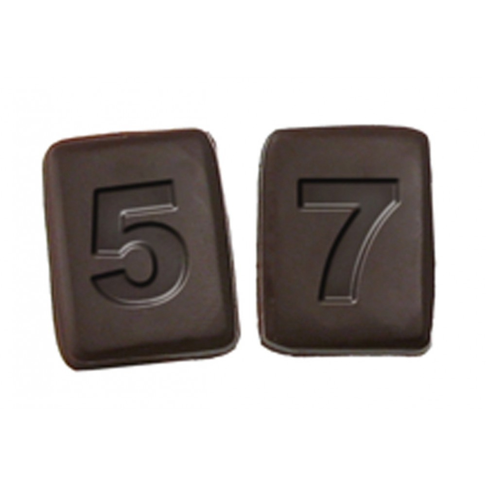 Number Rectangle 9 Stock Chocolate Shape Custom Imprinted