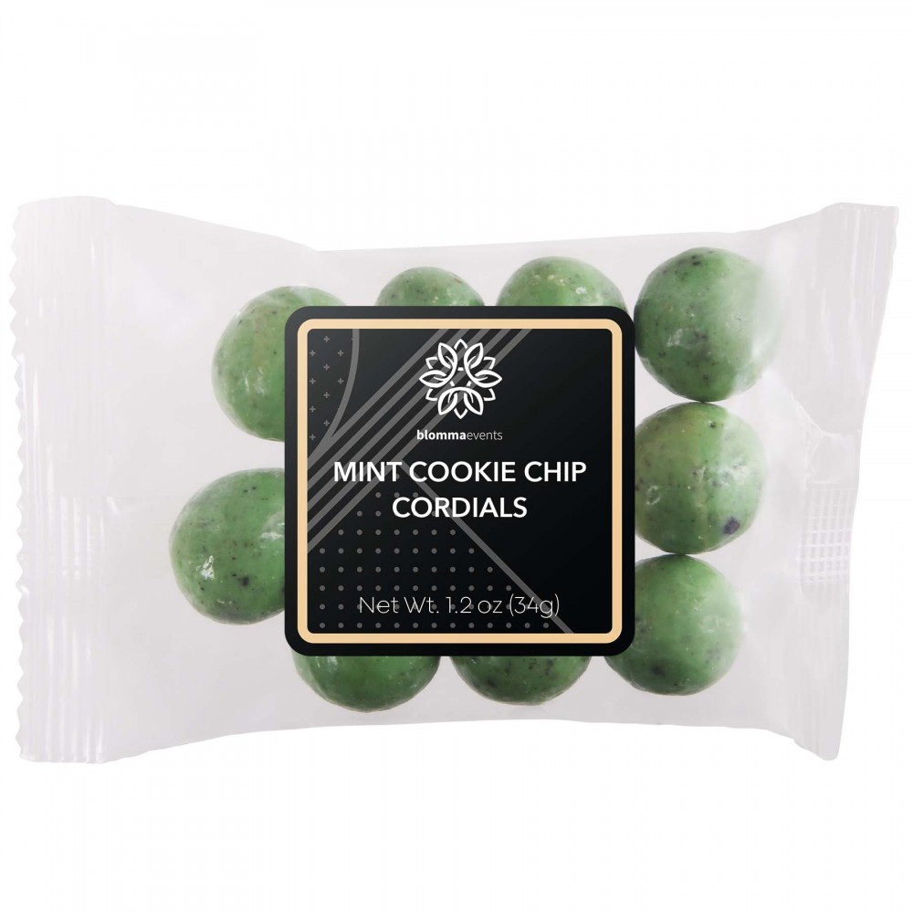 Custom Printed Mint Cookie Chip Cordials : Taster Packet