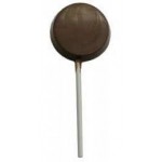 0.32 Oz. Chocolate Circle Plain Small On A Stick Custom Printed