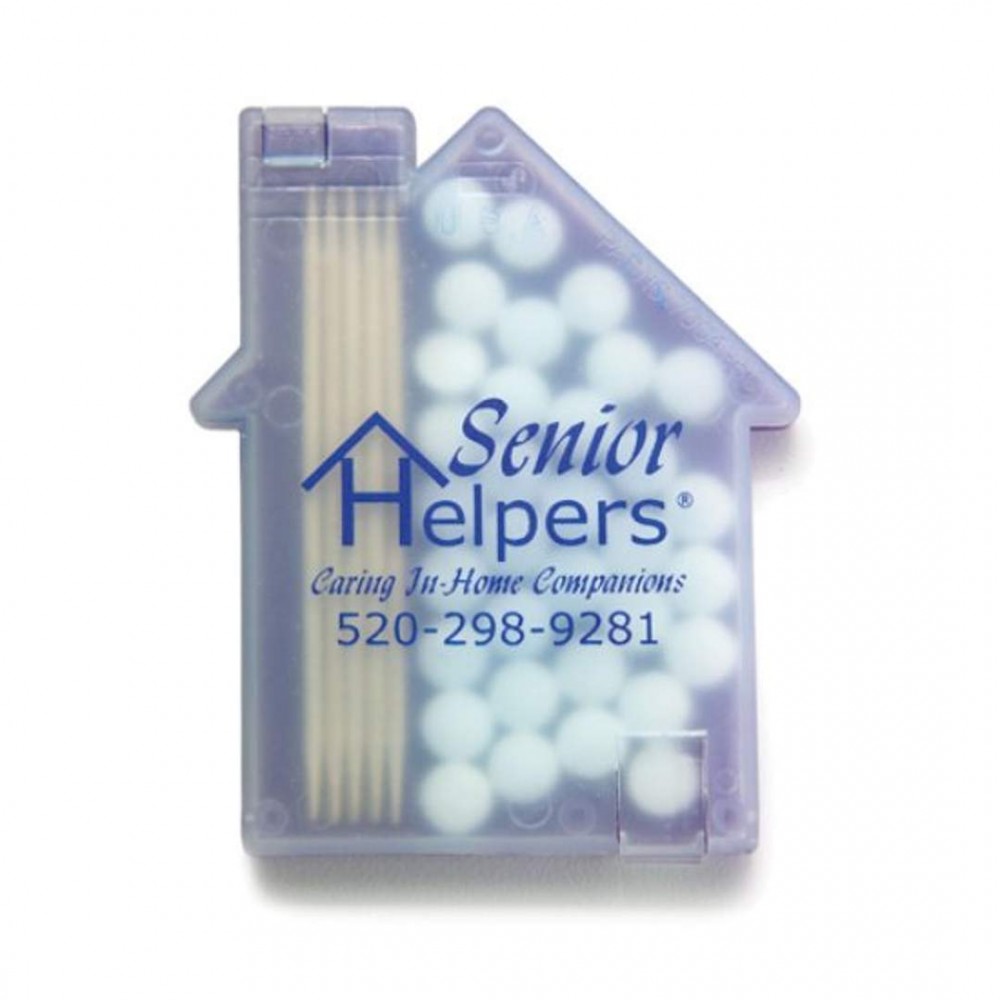 House shaped Mints/Toothpicks - Solid Orange Logo Branded House shaped Mints/Toothpicks - Solid Orange Logo Branded
