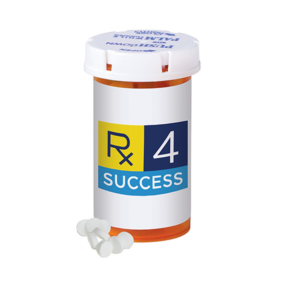 Logo Branded Small Pill Bottle - Mini Mints Logo Branded Small Pill Bottle - Mini Mints