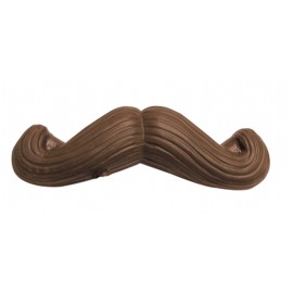 1.92 Oz. Chocolate Moustache w/Curved Ends Custom Imprinted