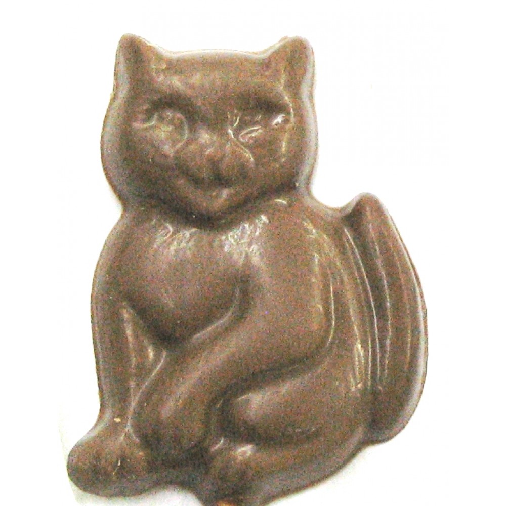 Custom Imprinted 0.56 Oz. Chocolate Cat Sitting