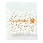 Logo Branded Promo Snax - White Mints (1 Oz.)