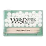 Rectangle Mints & Toothpicks - Translucent Green Logo Branded